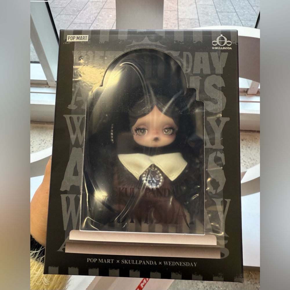 New POP MART Skullpanda Wednesday Plush Classic Dress Popmart NYC Exclusive